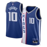 Maillot NBA Sacramento Kings Domantas Sabonis Nike 2023-24 City Edition Bleu Swingman - Homme